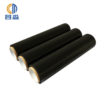 Moisture Proof Black LLDPE Pallet Shrink Wrap Cast Matte Black Stretch Film